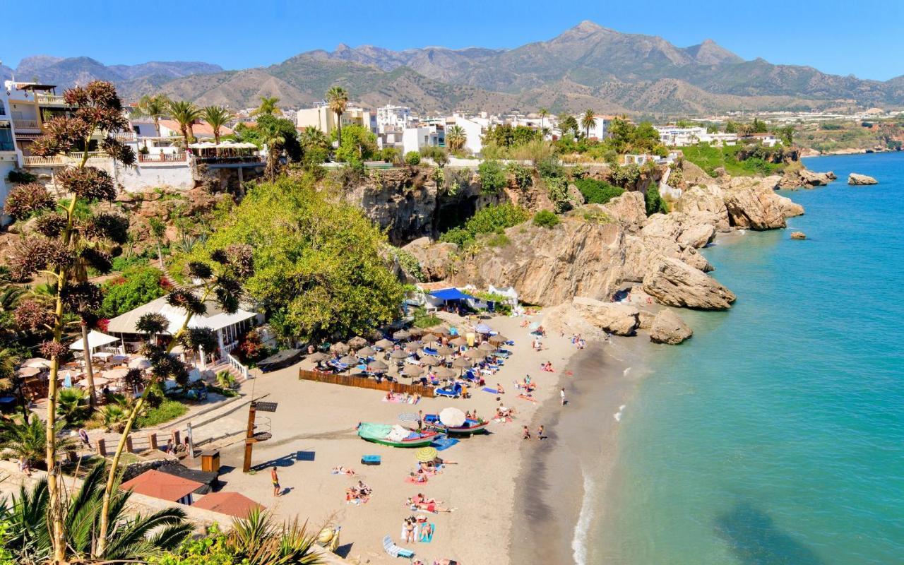 Apartamento Vista Mar Frontal Garaje Y Wifi Torrox Eksteriør billede